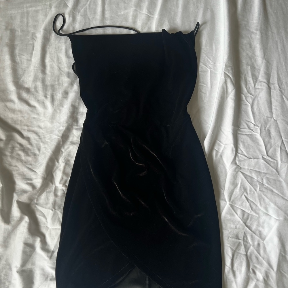 Lucy in the Sky Black Velvet Dress